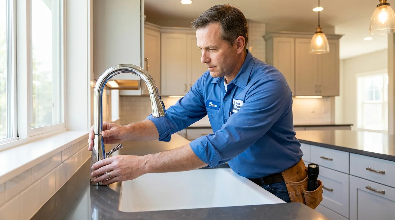 Kitchen faucet installation by Johns Plumbing LLC in Advance