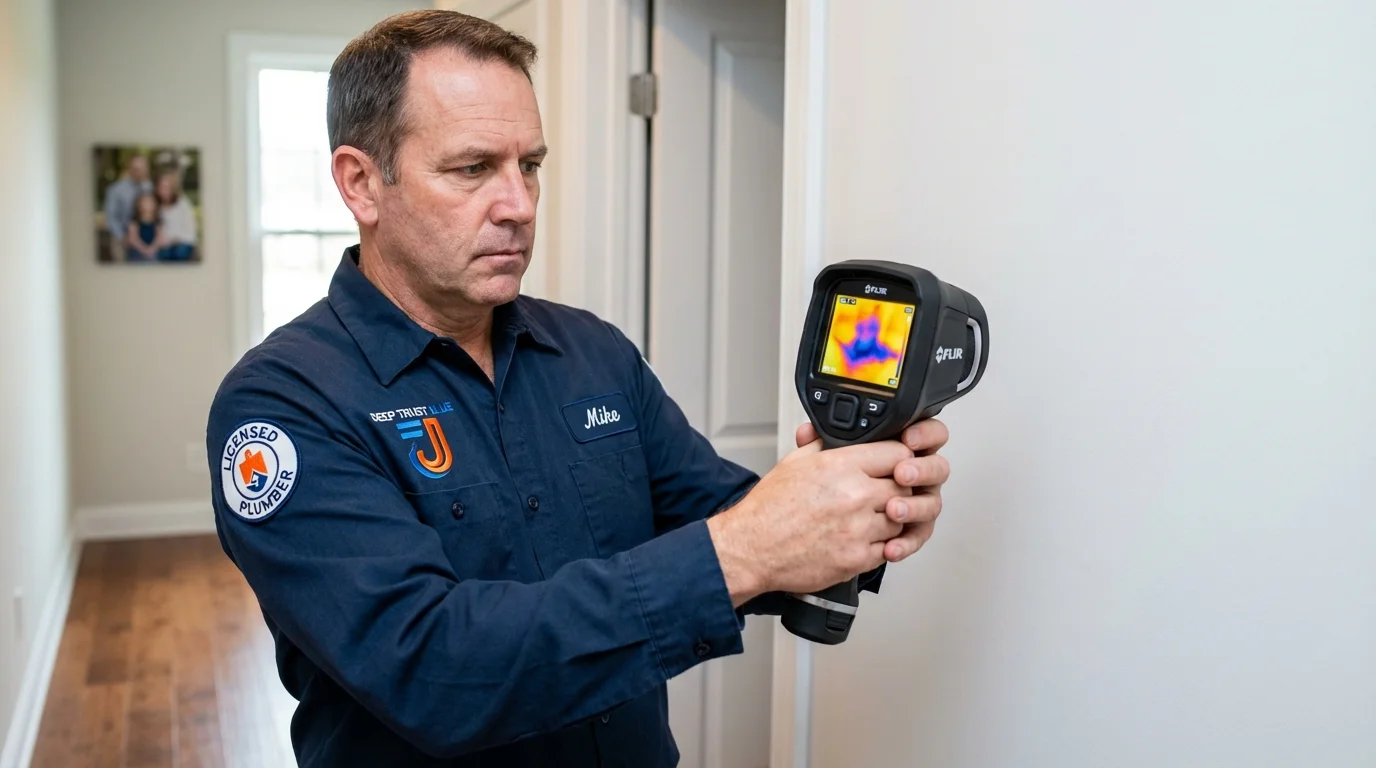 Thermal imaging leak detection by Johns Plumbing LLC in Advance